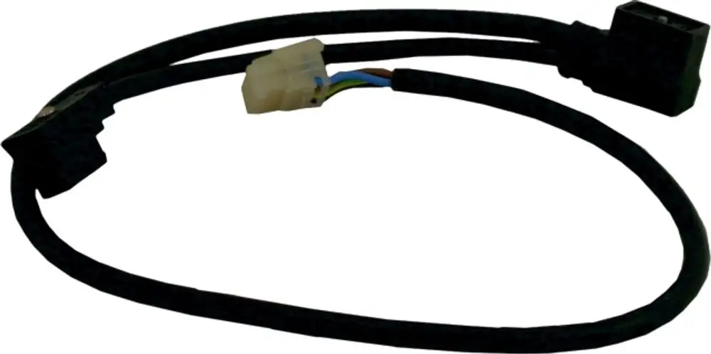 Kabel mit Steckern, geeignet für die erste Stufe von GKV, hergestellt von Wolf. Zwei Stecker verbunden durch ein flexibles Kabel. Ideal für verschiedene technische Anwendungen.